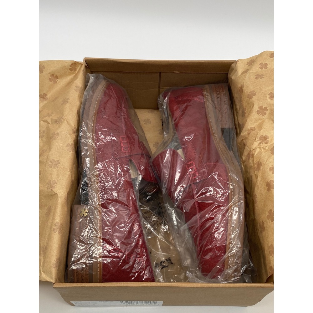 Lucky Brand Salima 2 Red Haircalf Penny Loafers Bossa Nova Womens 12M LK-SALIMA2 - Picture 8 of 9